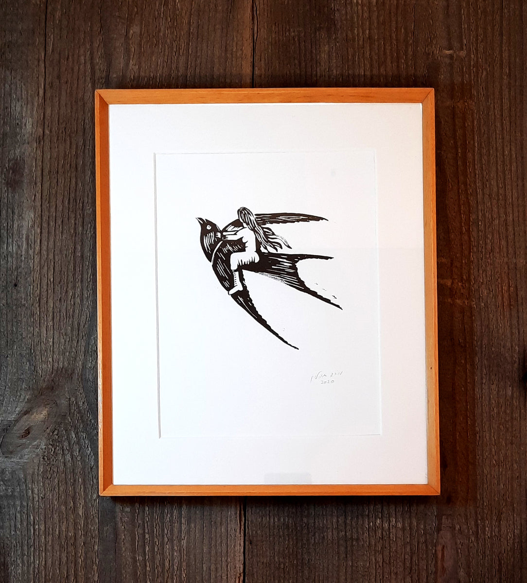 Woman Riding a Bird – Meirav Ganelevin Prints